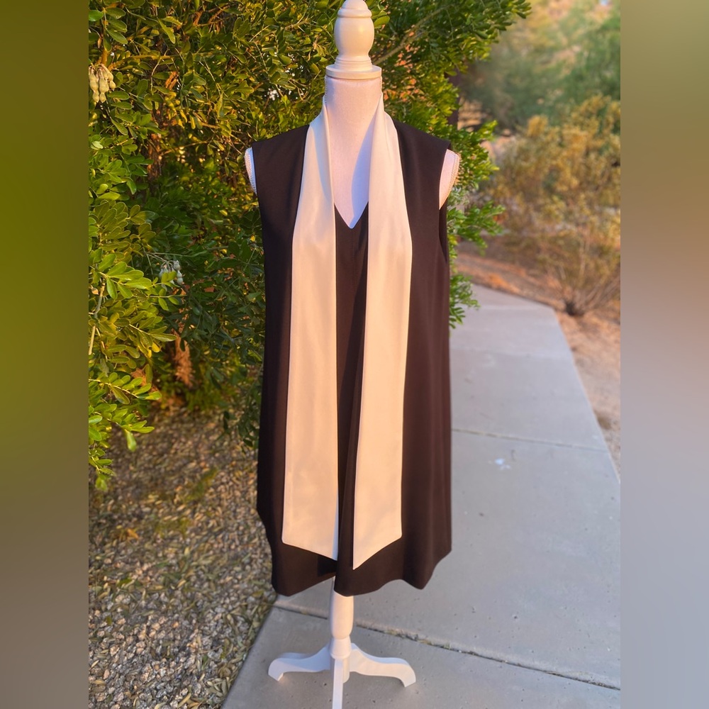 Calvin Klein Black and White Dress